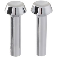 21850A 1965-66 Mustang, 1965 Fairlane, Falcon, Comet, 1966-67 Bronco; Door Lock Knobs; Chrome; Pair