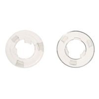 21999B 1964-1970 Mustang Door Lock Knob Gro mmets ; Clear Plastic ; Pair