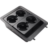 22860866 Center Console Tray Set with Cupholder Inserts for 2007-2014 Chevy/GMC GMT900 Trucks, Suburban, Tahoe, Yukon