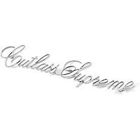 231539 1973-77 Oldsmobile Cutlass Supreme, Die-Cast Fender Emblem, Cutlass Supreme Script