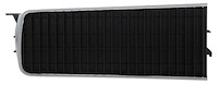 2898916 Headlamp Door 1969 Charger; Black Vertical Ribs; Silver Surround Accent; RH