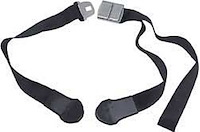 Rear Seat Belt for 1965-1966 GM Passenger Cars [Black]