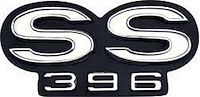 3891434 Grille Emblem 1966 Chevelle SS 396