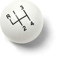 White 4-Speed Shift Knob 1967-68 Camaro