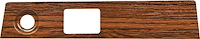 3945971 Wiper Switch Dash Plate 1969 Camaro; 2-Hole Style; Cherrywood; OER