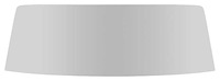 42006C Back Glass 1964-68 Mustang; Coupe; Smoke Gray Tint
