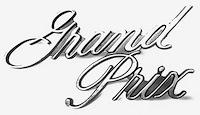 498675 1973-79 Pontiac Grand Prix, Header Panel Nameplate Emblem