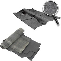 53146968 1974-79 Nova, Molded Carpet & Underlay Kit, w/ Console, 2/4 Door, Cutpile, Smoke Gray