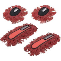 62440 Replacement Mop Head Set, For 62441 Large & 62443 Mini Car Duster, 4-Pieces