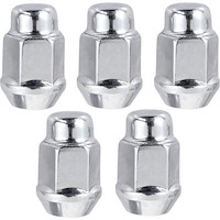 716201 Acorn Lug Nut Set, Short Closed-End [7/16 in.-20, Chrome]