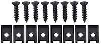 748595 Headlamp Bezel Installation Hardware Set 1968-72 Chevy II Nova ; 16 Piece Set