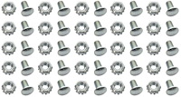 Grille Mounting Hardware Set for Select 1959-1968 Chevrolet Models [Silver]