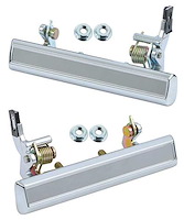 881406 1976-88 GM Models, Exterior Door Handle, Chrome, 5-5/8" Long, Pair