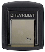 9761177 1978-91 Chevrolet Truck, Horn Cap, w/ Deluxe Steering Wheel, Black w/ Champagne Accent