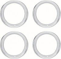 Stainless Steel Round Lip Trim Ring for 15" x 8", Reproduction Rally Wheels