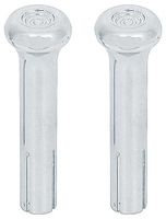 9813799 1965-91 GM, Chrome Door Lock Knobs, Pair, for Various Buick, Chevy, GMC, Pontiac, Oldsmobile Models