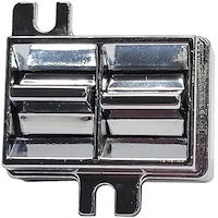 9843442 Power Window Switch, 1973-78 Grand Prix, Toronado, Riviera, 2 Button, Chrome