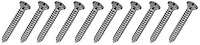 A2716K Chrome Trim Screw, #8 x 1-1/4", w/ #8 Phillips Oval Head, 10 Piece Set