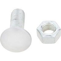 A3102 Bumper Bolt & Nut; 1938-91 GM; 1948-79 Ford; Stainless Steel Capped; 1/2"-13 x 1-1/2"; Low Dome; Various Models
