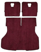 A4024A15 Rear Cargo Area Cut Pile Carpet 1983-86 Mustang Hatchback; Maroon