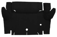 A4065A01 Nylon Loop Trunk Floor Carpet 1964-66 Mustang Coupe; Black