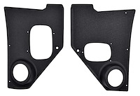 A5100103 1955-59 Chevrolet/GMC Truck; Interior Kick Panels; With Speaker Holes; Black