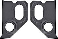 A5100104 Interior Kick Panels for 1960-1966 Chevrolet, GMC Truck, Suburban [With 6 in. Speaker Holes, Black, Pair]