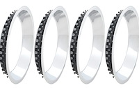 A9591010 Rally Wheel Trim Rings for 1958-1981 Chevy Camaro, Nova, Impala, Pontiac Firebird [14 X 7, 2-1/4]