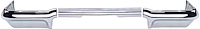 B17053 Front Bumper Set for 1963 Chevrolet Bel Air, Biscayne, Impala [Chrome]