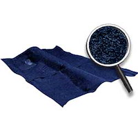 B2723P70 Molded Cut Pile Carpet Set With Mass Backing 1974 Impala/Full Size 2-Door Navy Blue