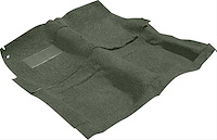 B2966B19 Molded Loop Carpet Set With Mass Backing 1961-64 Impala/Full Size 2-Door Sedan Moss Green