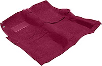 B3020B49 Molded Loop Carpet Set With Mass Bracking 1965-70 Impala/Full Size 2-Door With Automatic Medium Red