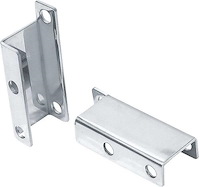 BBK002S 1955-58 GM Passenger Car; Power Brake Booster Brackets; For Boosters With 3-3/8 in. Square Bolt Pattern; Stainless Steel