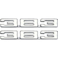 C38368 1968-81 Chevrolet, Classic Style "383" Front Fender Emblems, Pair,