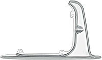 C626301 1962-63 Chevrolet Impala; Gas Door Guard; Stainless Steel