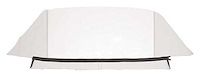 CD1025221 1961-64 GM B-Body Convertible; Rear Window Only; Plastic; Vinyl; White