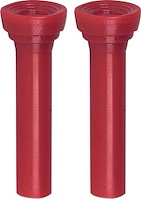 CLK702 1961-66 GM; Door Lock Knobs;Flat Head Design; Self-Threaded; Red; Pair; Reproduction