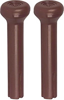 CLK818 1968-91 GM; Door Lock Knobs; Standard Interior; Smooth Design; Dark Saddle; Pair
