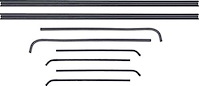 CR1060 Door Glass Run And Window Felt Weatherstrip Set for 1964-1966 Chevy/GMC Trucks, Suburban