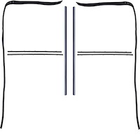 CR1062 Glass Run & Window Felt-Anti Rattle Set for 1967-1972 Chevrolet, GMC C/K Series Truck [With Stainless Bead Felts]