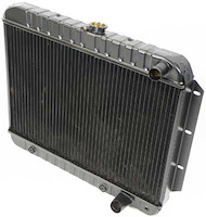 CRD1073A Radiator-1959-60 Impala/Full Size V8-283 W/ AT-3 Row (17-1/2" X 25-1/2" X 2") Brass/Copper Core
