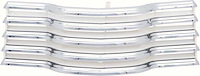 CX1242 Front Grille for 1947-1953 Chevrolet Truck [Chrome w/ White Brackets]