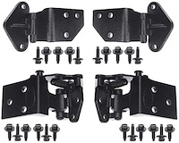 DHK2 1965-66 Mustang; Upper and Lower Door Hinge Kit; with Hardware
