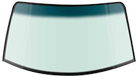 DW1170 1994-99 Mustang; Front Windshield Glass; Convertible; Green Tint; with Upper Shade Band