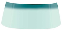 DW671T 1966-70 Dodge, Plymouth B-Body; Windshield Glass; Hardtop, Convertible; Tinted; with Blue/Green Upper Shade Band