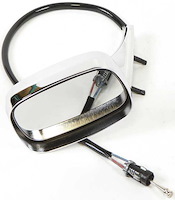 F12390 1969 Pontiac Firebird, Trans Am; Outer Door Mirror; with Remote; LH Driver Side