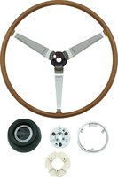 F19667 Deluxe Wood Steering Wheel Kit for 1969-70 Pontiac
