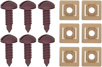 F2602 1982-92 Camaro/Firebird; Rear Hatch Screw And Nut Set; Red