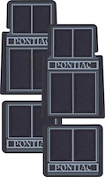 F76501 1964-92 Pontiac; Floor Mat Set; Front and Rear; Black; 4 Piece Set