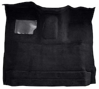 F9183701 1987-96 Ford F-Series Regular Cab w/ High Tunnel; Molded; Cutpile Carpet; Kit; Black